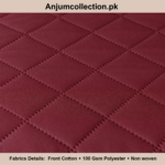 COTTON QUILTED SOFA RUNNER - SOFA PROTECTOR (MAROON) - Image 2
