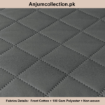 COTTON QUILTED SOFA RUNNER - SOFA PROTECTOR (GREY) - Image 2