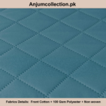 COTTON QUILTED SOFA RUNNER - SOFA PROTECTOR (BABY BLUE) - Image 2