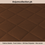 COTTON QUILTED SOFA RUNNER - SOFA PROTECTOR (COPPER) - Image 2