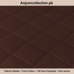COTTON QUILTED SOFA RUNNER - SOFA PROTECTOR (BROWN) - Image 2