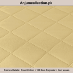 COTTON QUILTED SOFA RUNNER - SOFA PROTECTOR (BEIGE SKIN YELLOW) - Image 2