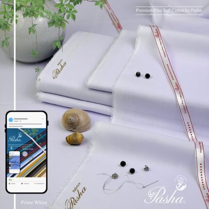 PASHA -Premium Plus - Soft Cotton - Prime White
