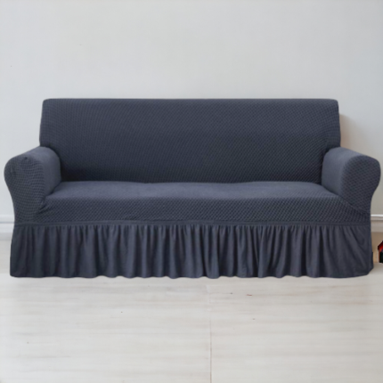Turkish Style Sofa Cover | Dark Grey Color | Dustproof Non-slip Sofa Slipcover For Bedroom Office Living Room Home Decor