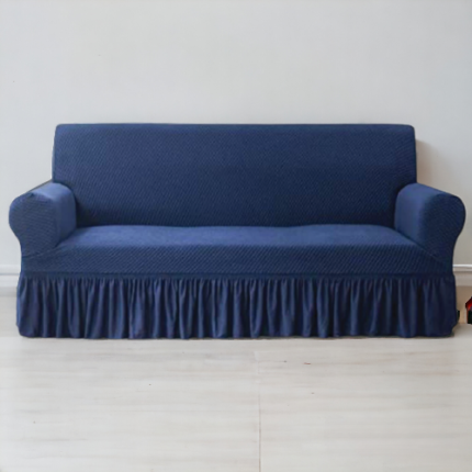 Turkish Style Sofa Cover | Navy Blue Color | Dustproof Non-slip Sofa Slipcover For Bedroom Office Living Room Home Decor